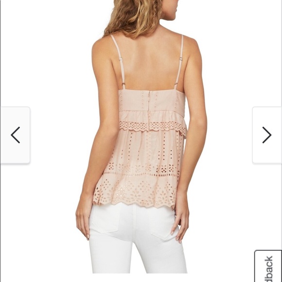 NWT. BCBG Maxazria. Eyelet tank. Size s. Bare pink. - Picture 3 of 6